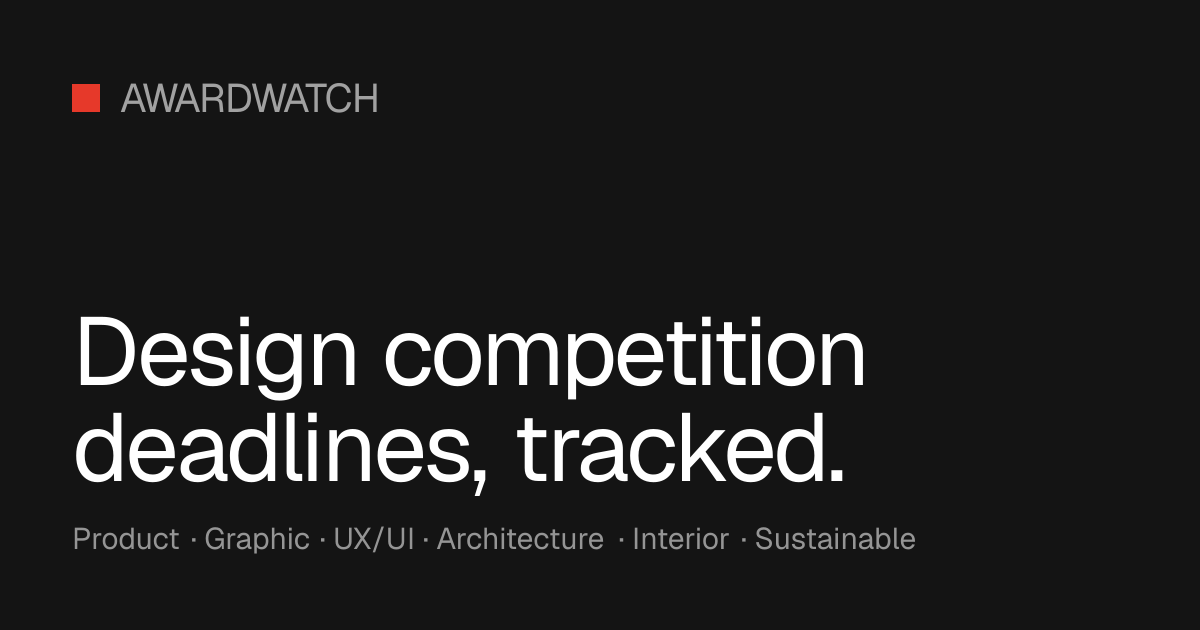 DNA Paris Design Awards 2027 — Deadline May 21, 2027 | AwardWatch